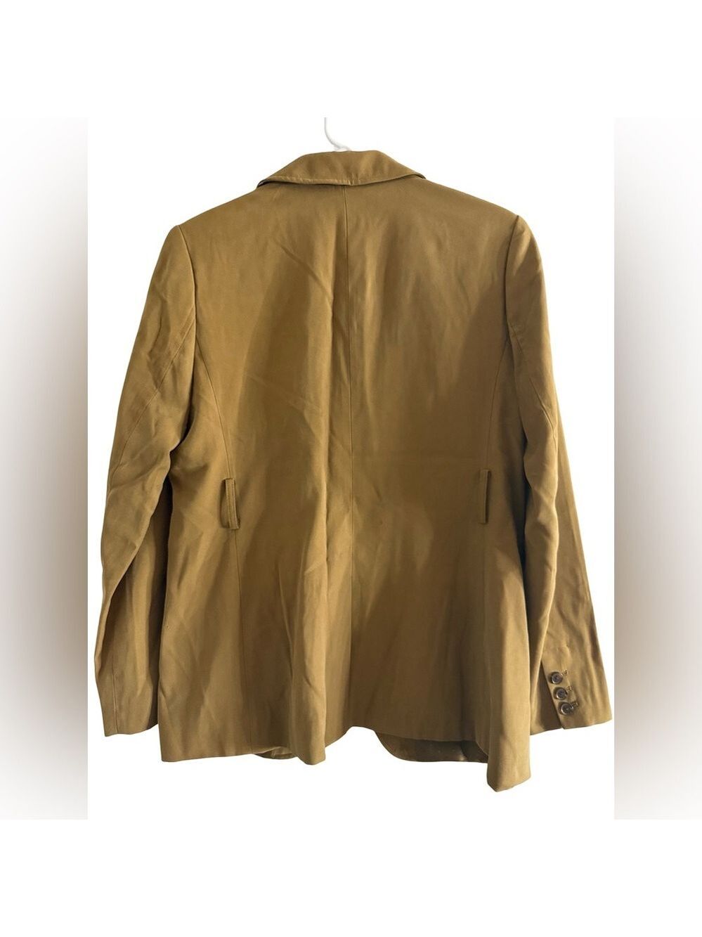 BANANA REPUBLIC Drapey Twill Utility Blazer Camel Brown Sz 8 $160 Safari NWT - Picture 3 of 6